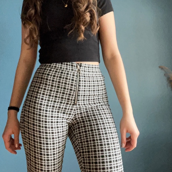 Leggings à motifs pattes de poule - Picture 2 of 5